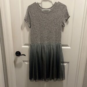 Cat & Jack Gray Tulle Kids Dress